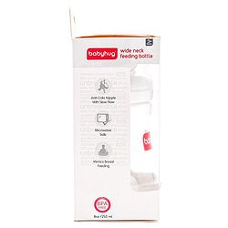 Babyhug Wide Neck Feeding Bottle White - 250 ml
