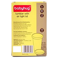 Babyhug Stainless Steel Tumbler Purple - 300 ml