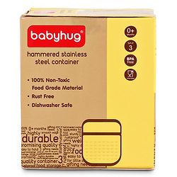 Babyhug Stainless Steel Container Pack of 3 - Silver