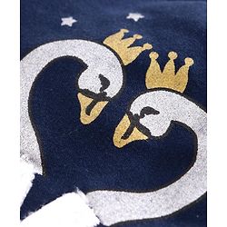 Babyhug Full Sleeves Sweatshirt Swan Patch - Blue