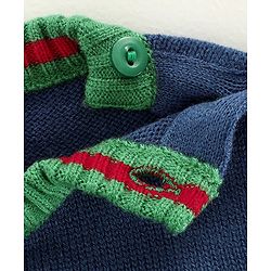 Babyhug Full Sleeves Sweater Airplane Design - Blue