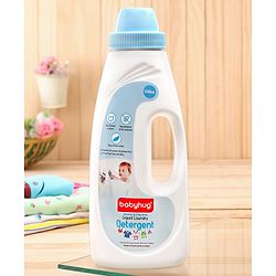 Babyhug Plant-Based Liquid Laundry Detergent for Babies Natural & Gentle Fabric Cleaner 550 ml | Anti Bacterial | Hypoallergenic | Fragrance Free