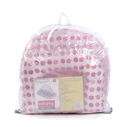 Babyhug Cherry Print Gadda Set With Mosquito Net - Red