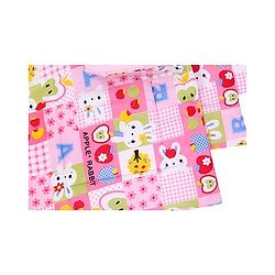 Babyhug Multi Purpose Baby Mat Apple Rabbit Print Set Of 3 (3 Mats + 1waterproof sheet) - Pink