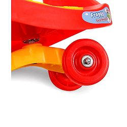 Babyhug Froggy Gyro Swing Car With Easy Steering Wheel - Red