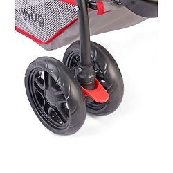 Babyhug Cosy Cosmo Stroller With Reversible Handle & Back Pocket - Bright Red