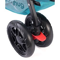 Babyhug Cocoon Stroller With Mosquito Net & Reversible Handle - Sea Green