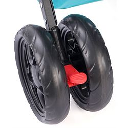 Babyhug Cocoon Stroller With Mosquito Net & Reversible Handle - Sea Green