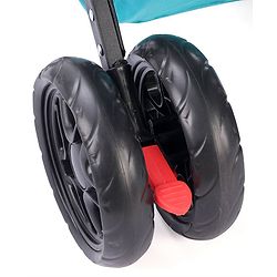 Babyhug Cocoon Stroller With Mosquito Net & Reversible Handle - Sea Green| Reversible Handle| Adjustable Canopy with Peek-a-boo Window| Reclining Seat and Adjustable Leg Rest| Swivel Lock & Brake