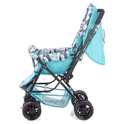 Babyhug Cocoon Stroller With Mosquito Net & Reversible Handle - Sea Green