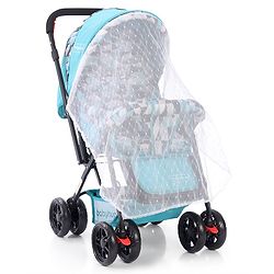 Babyhug Cocoon Stroller With Mosquito Net & Reversible Handle - Sea Green
