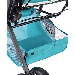 Babyhug Cocoon Stroller With Mosquito Net & Reversible Handle - Sea Green