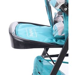 Babyhug Cocoon Stroller With Mosquito Net & Reversible Handle - Sea Green