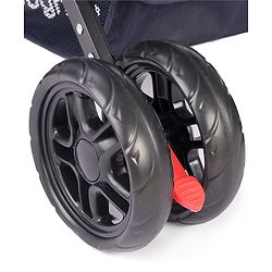 Babyhug Cocoon Stroller With Mosquito Net & Reversible Handle - Blue