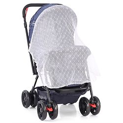 Babyhug Cocoon Stroller With Mosquito Net & Reversible Handle - Blue