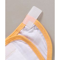 Babyhug 100% Cotton Cloth Nappies With Velcro Small Set Of 5 - Multicolor
