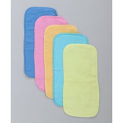 Babyhug Muslin Cotton Cloth Nappy Insert Pack Of 5 - Multicolor