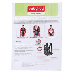 Babyhug Cuddle Up 3 Way Baby Carrier With Padded Lumbar Strap - Red