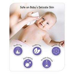 Babyhug Milk Daily Moisturising Baby Wet Wipes 98% Water - 72 Pieces