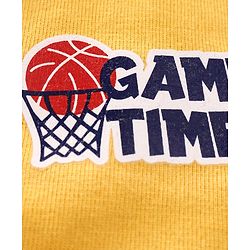 Babyhug Shorts Game Time Print - Yellow