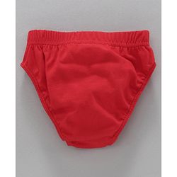 Babyhug Stripes & Vehicle Printed 100% Cotton Briefs Pack of 3 - Red Blue White