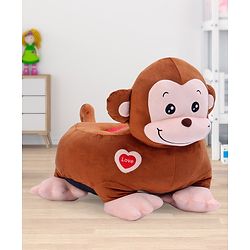 Babyhug Monkey Shaped Soft Seat - Brown