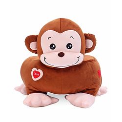 Babyhug Monkey Shaped Soft Seat - Brown