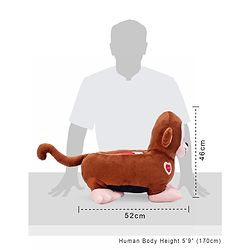 Babyhug Monkey Shaped Soft Seat - Brown