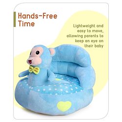 Babyhug Plush Kids Monkey Sofa Chair (Colour May Vary)