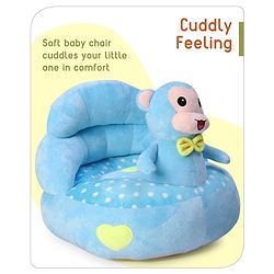 Babyhug Plush Kids Monkey Sofa Chair (Colour May Vary)