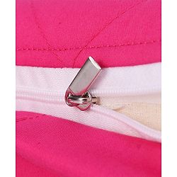 Babyhug Cotton Maternity Wedge Pillow With Quilted Cover - Pink| Soft yet Firm| Breathable Fabric| Removable & Washable Outer Cover| Quilted Cotton Fabric| Sleep & Back Support| Relieves Back Pain| Ideal for Pregnant Women| Facilitates Peaceful Sleep