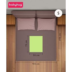 Babyhug Smart Dry Bed Protector Sheet Pack of 2 Small- Green and Pink
