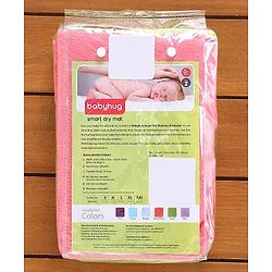 Babyhug Smart Dry Bed Protector Sheet Pack of 2 Small- Green and Pink