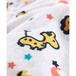 Babyhug Antibacterial Briefs Lion Print Pack of 3 - Navy White