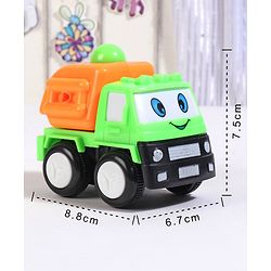 Babyhug Friction Powered Construction Trucks -Pack of 4 | Develops Motor Skills, Color Recognition & Imaginative Play | Multicolor | BIS Certified