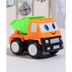 Babyhug Friction Powered Construction Trucks -Pack of 4 | Develops Motor Skills, Color Recognition & Imaginative Play | Multicolor | BIS Certified