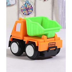 Babyhug Friction Powered Construction Trucks -Pack of 4 | Develops Motor Skills, Color Recognition & Imaginative Play | Multicolor | BIS Certified