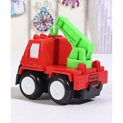 Babyhug Friction Powered Construction Trucks -Pack of 4 | Develops Motor Skills, Color Recognition & Imaginative Play | Multicolor | BIS Certified