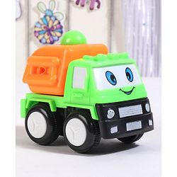 Babyhug Friction Powered Construction Trucks -Pack of 4 | Develops Motor Skills, Color Recognition & Imaginative Play | Multicolor | BIS Certified