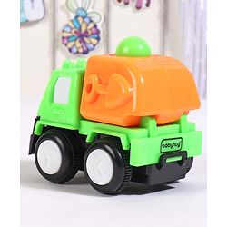 Babyhug Friction Powered Construction Trucks -Pack of 4 | Develops Motor Skills, Color Recognition & Imaginative Play | Multicolor | BIS Certified