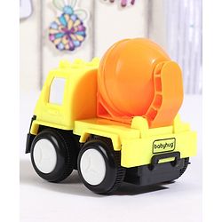 Babyhug Friction Powered Construction Trucks -Pack of 4 | Develops Motor Skills, Color Recognition & Imaginative Play | Multicolor | BIS Certified