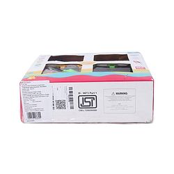 Babyhug Friction Powered Construction Trucks -Pack of 4 | Develops Motor Skills, Color Recognition & Imaginative Play | Multicolor | BIS Certified