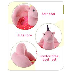Babyhug Unicorn Shaped Sofa Seat - Pink