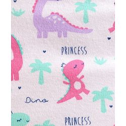 Babyhug 100% Cotton Mosquito Net Bedding Set Dino Princess Print - Pink