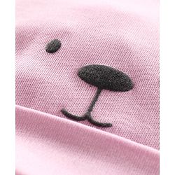 Babyhug 100% Cotton Cap Bear Print Pink - Diameter 9.5 cm
