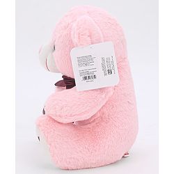 Babyhug Plush Teddy Bear Soft Toy Pink Height 30 cm (Colour Bow May Vary)