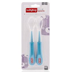 Babyhug Silicone Spoon Pack of 2 - Blue