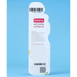 Babyhug Ultra Soft Bristles Bee Design Toothbrush - Purple Yellow