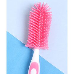 Babyhug Bottle Cleaning & Nipple Brush - Pink