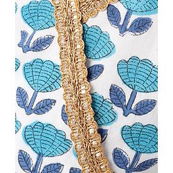 Babyhug Sleeveless Printed Ethnic Dress - Blue